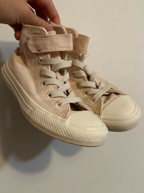 Converse High-Top Sneakers in Pale Pink, kids 12.5